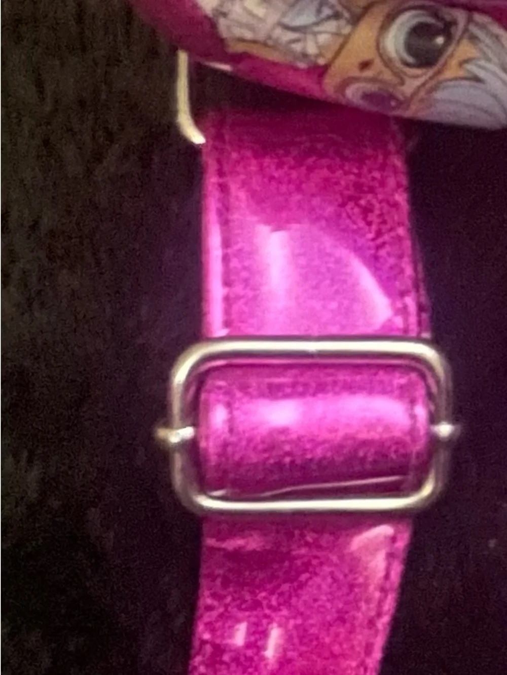 L.O.L. Surprise! Pink Glitter Mini Backpack with Teal Hair Character